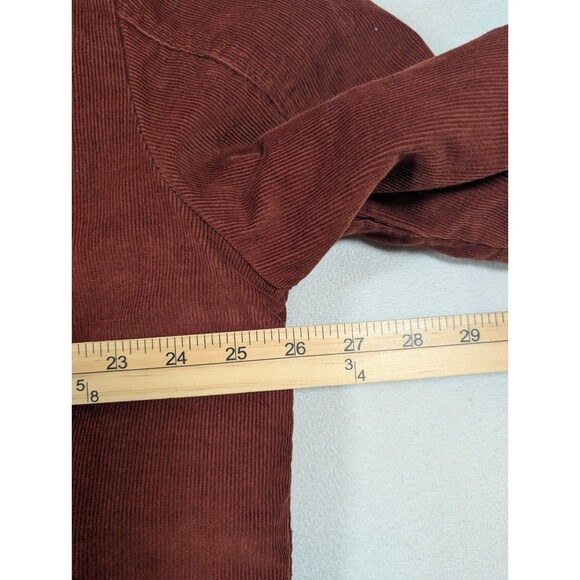 Levi’s Sherpa Lined Corduroy Trucker Men's Jacket Rust Orange Brown Size XL - Picture 7 of 8